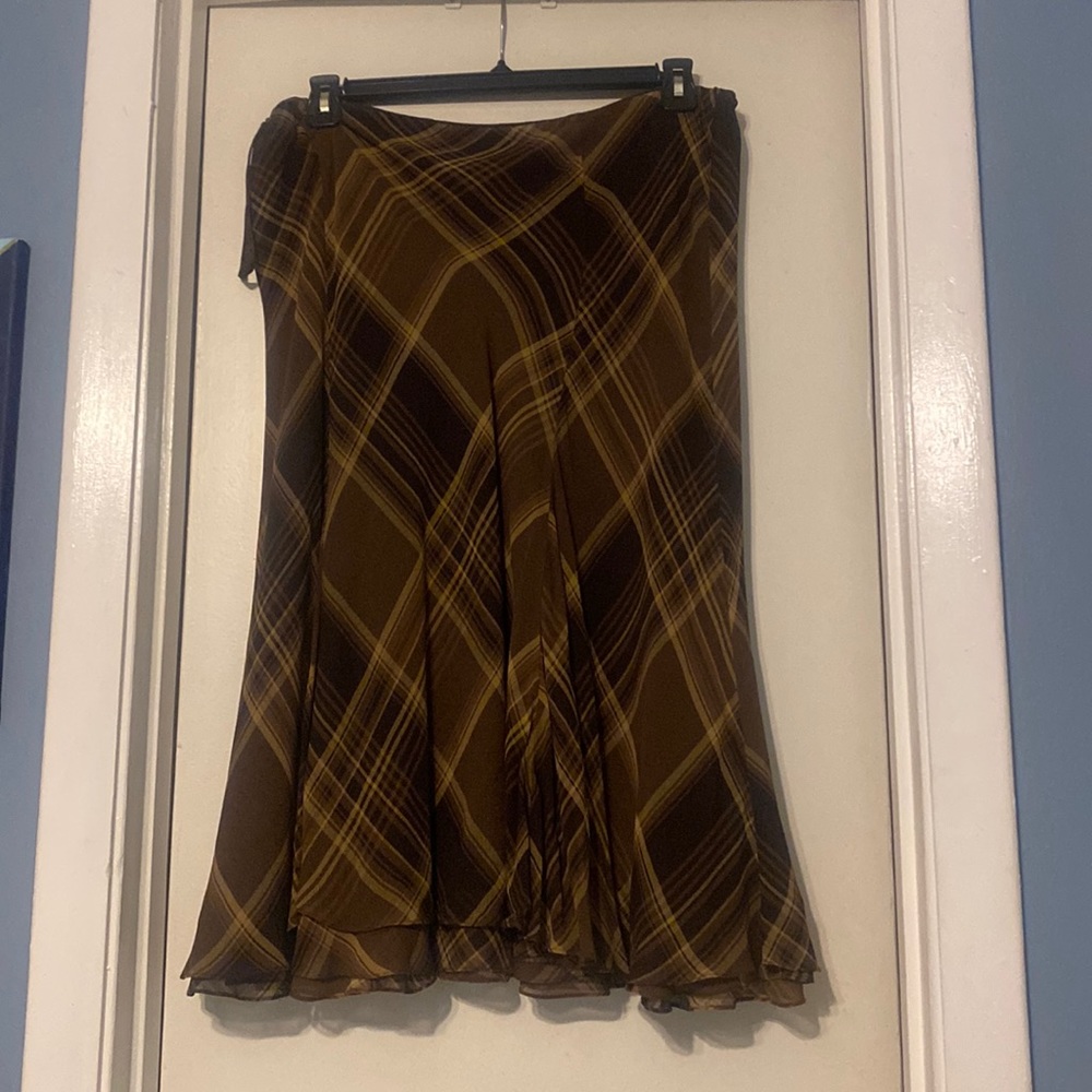 Ralph Lauren Printed Silk Skirt